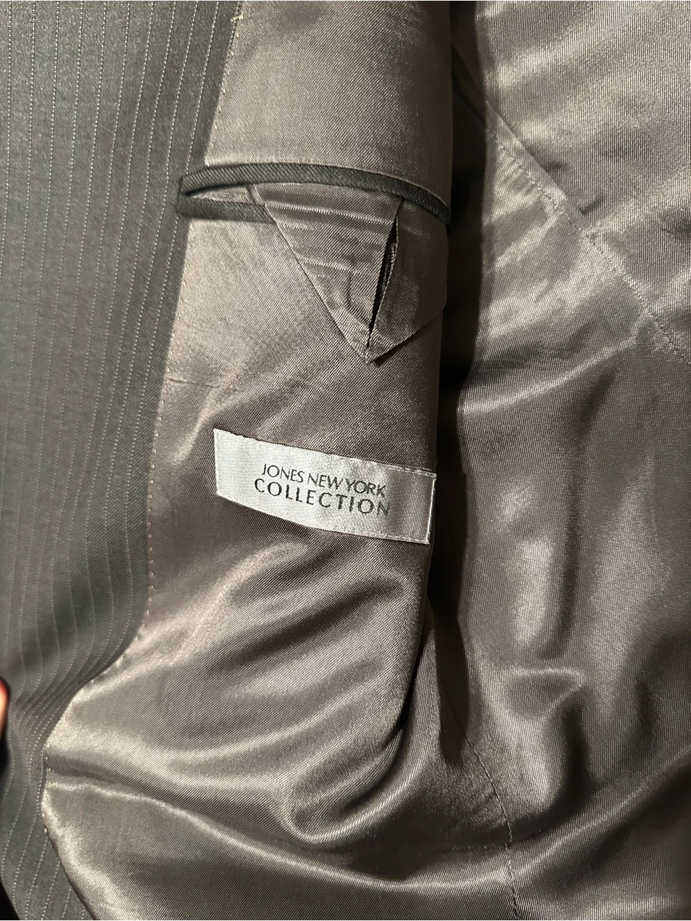 Jones New York Brown Pinstripe Sport Coat